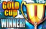 Gold Cup Winner Badge - Dice Derby