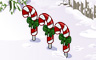 Candy Canes Badge - Solitaire Gardens