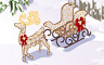 Sleigh Decoration Badge - Solitaire Gardens