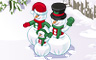 Snowman Family Badge - Solitaire Gardens