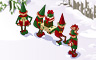 Christmas Elves Badge - Solitaire Gardens