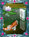 Curious Koi Medium Badge - Mahjong Garden HD