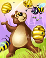 8 Angry Bees Badge - Tumble Bees HD