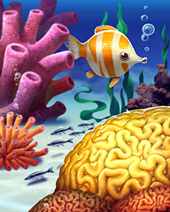 Plenty Of Brain Power Badge - Quinn's Aquarium