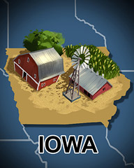 Iowa Badge - Poppit! Bingo