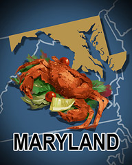 Maryland Badge - Poppit! Bingo