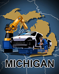 Michigan Badge - StoryQuest