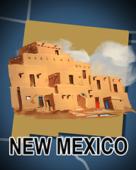 New Mexico Badge - Poppit! Party