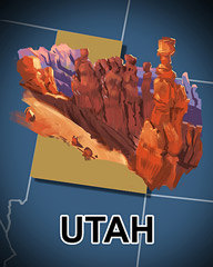 Utah Badge - Jet Set Solitaire