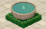 Fountain With Grass Badge - Solitaire Gardens