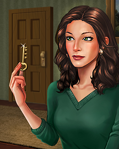 Key To The Case Badge - Claire Hart: Secret In The Shadows