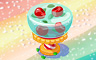 Fancy Cherry Jelly Bowl Badge - Solitaire Gardens