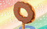 Chocolate Frosted Donut Tree Badge - Solitaire Gardens