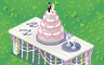 Wedding Cake Table Badge - Solitaire Gardens