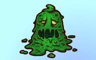Slime Monster Badge - Quinn's Aquarium