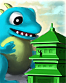 Great Blue Lizard Badge - PoppaZoppa™