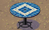 Tile Round Table Badge - Solitaire Gardens