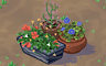 Mixed Flower Pots (rich) Badge - Solitaire Gardens