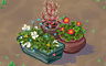 Mixed Flower Pots (soft) Badge - Solitaire Gardens