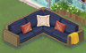 Dark L-Shaped Couch (front) Badge - Solitaire Gardens