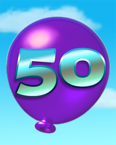 Rank 50 Badge - Poppit! HD