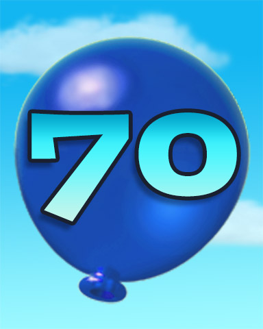 Rank 70 Badge - Poppit! HD