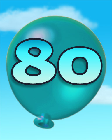 Rank 80 Badge - Poppit! HD