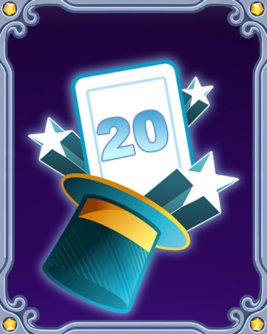 Magic Marathon Lap 20 Badge - Jet Set Solitaire