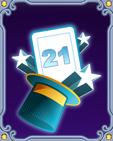 Magic Marathon Lap 21 Badge - Jet Set Solitaire