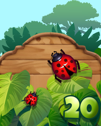 The Ladybug Badge - Mahjong Safari HD