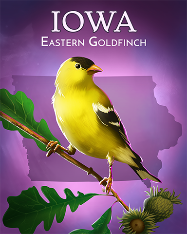 Eastern Goldfinch Badge - Pogo™ Sudoku