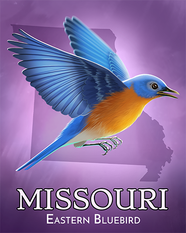 Missouri Eastern Bluebird Badge - Stack'em HD