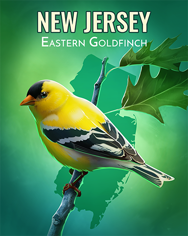 Eastern Goldfinch Badge - Double Deuce Poker HD