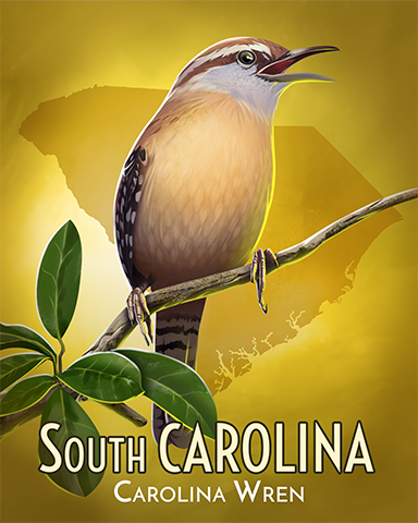 South Carolina Pheasant Badge - Word Whomp HD