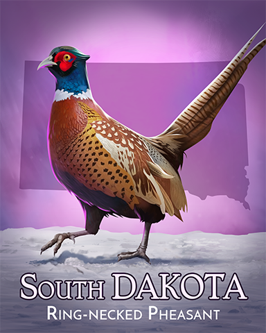 South Dakota Pheasant Badge - Stack'em HD