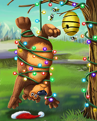 Holiday Blues Badge - Tumble Bees HD