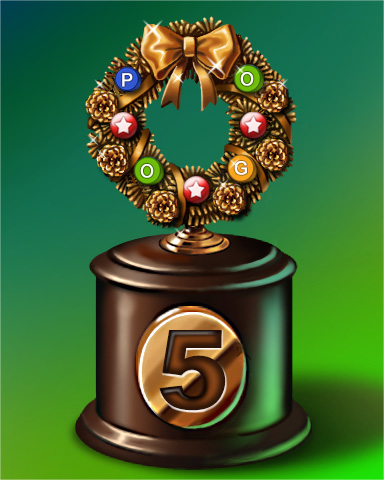 Holiday Dash Lap 5 Badge - Jewel Academy