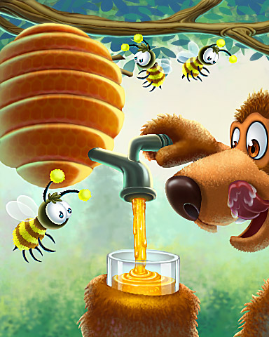 Sweet Liquid Gold Badge - Tumble Bees HD