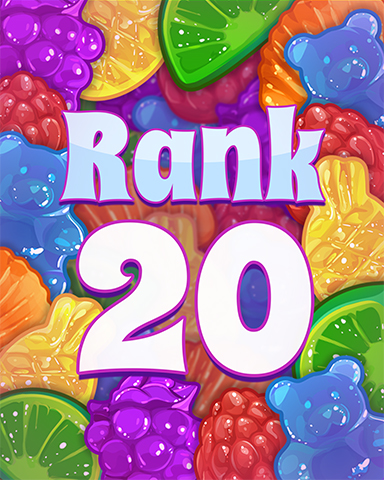 Rank 20 Badge - Sweet Tooth Town
