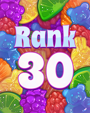 Rank 30 Badge - Sweet Tooth Town