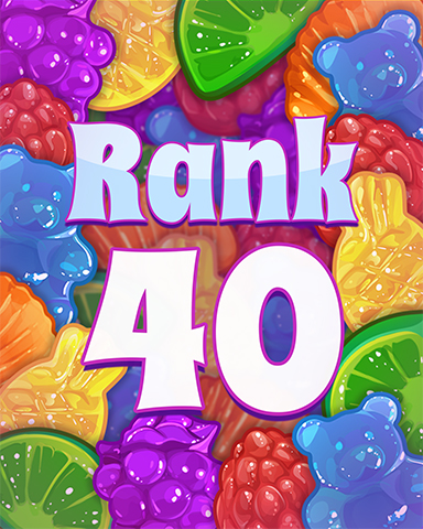 Rank 40 Badge - Sweet Tooth Town