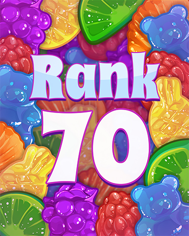 Rank 70 Badge - Sweet Tooth Town