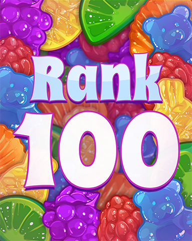 Rank 100 Badge - Sweet Tooth Town