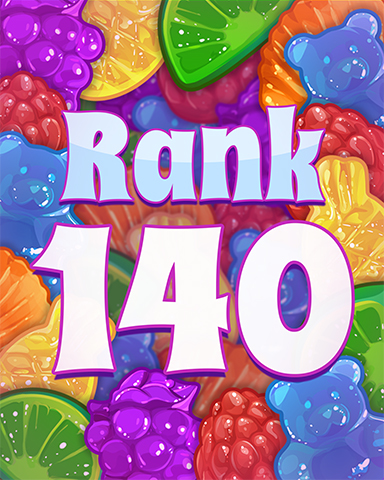 Rank 140 Badge - Sweet Tooth Town