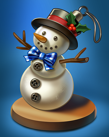 Snow Man Badge - Crossword Cove HD