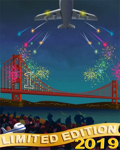 2019 New Year's Limited Edition Badge - Jet Set Solitaire