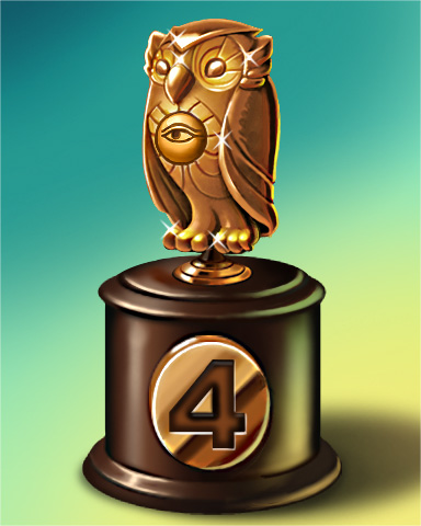 Owl Run Lap 4 Badge - Jewel Academy