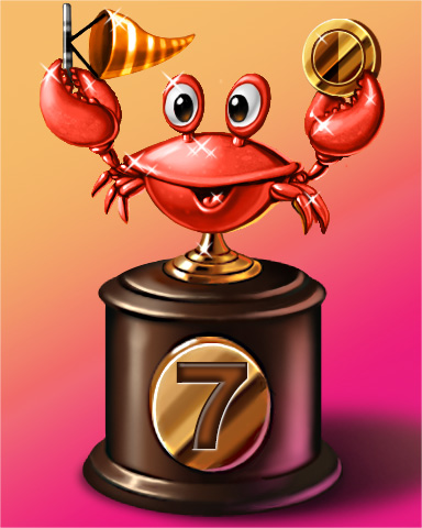 Crab Cup Lap 7 Badge - Quinn's Aquarium