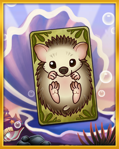 Hedgehog Kid Badge - Solitaire Blitz