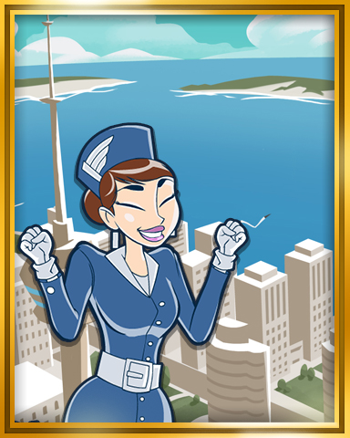 Toronto Extended Stay Coach Badge - Jet Set Solitaire
